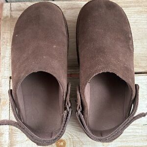 UGG Brown Suede Mules